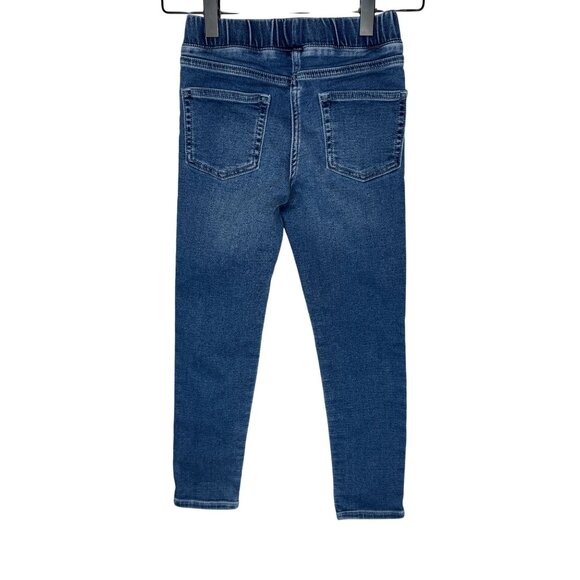 J Crew Crewcuts Girls Size 7 Runaround Pull On Stretch Denim Jeans Blue - Picture 2 of 9